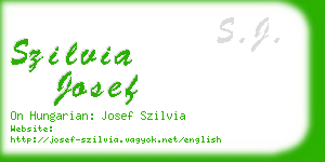 szilvia josef business card